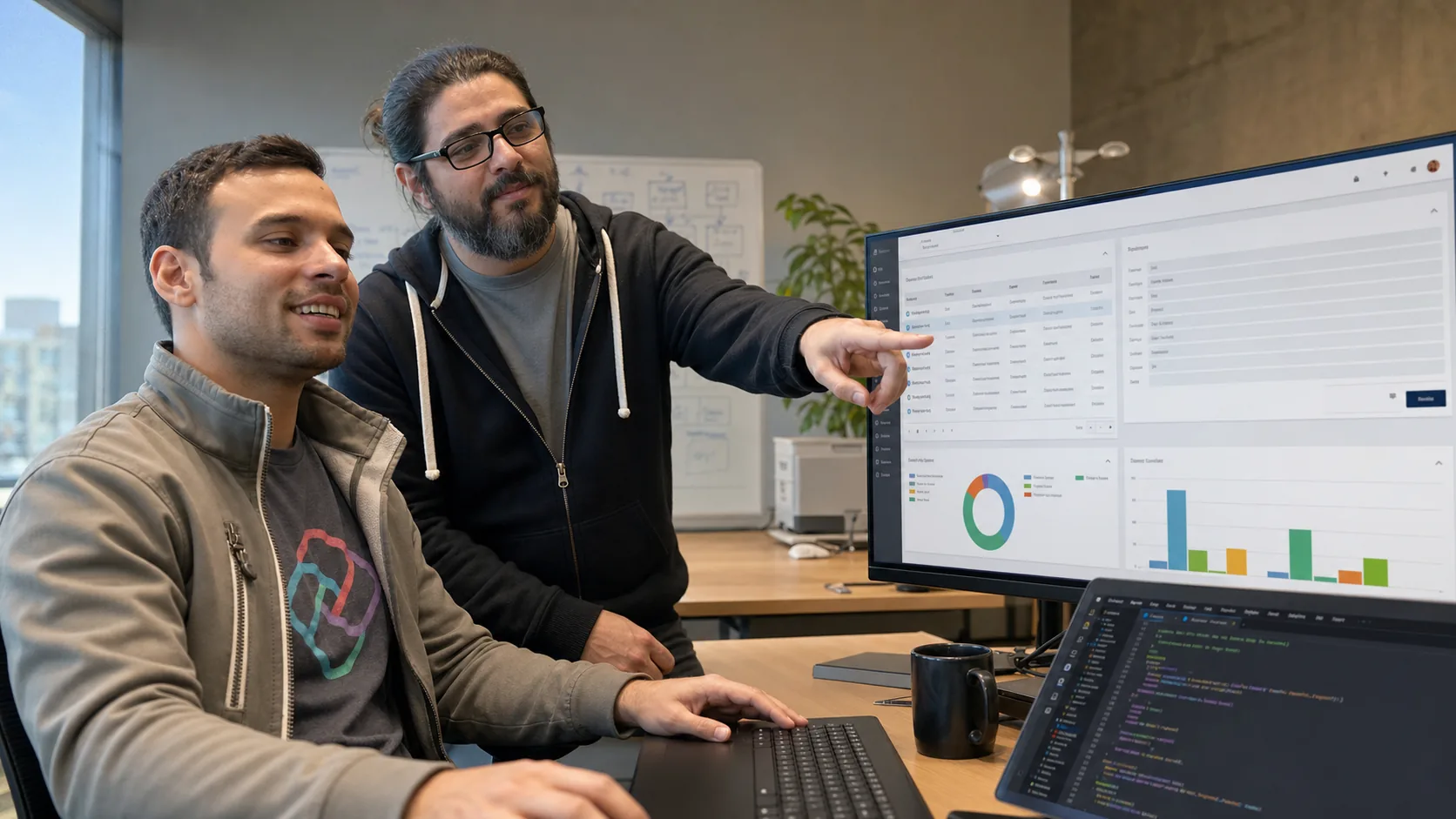 Jose and Joche developing a XAF app