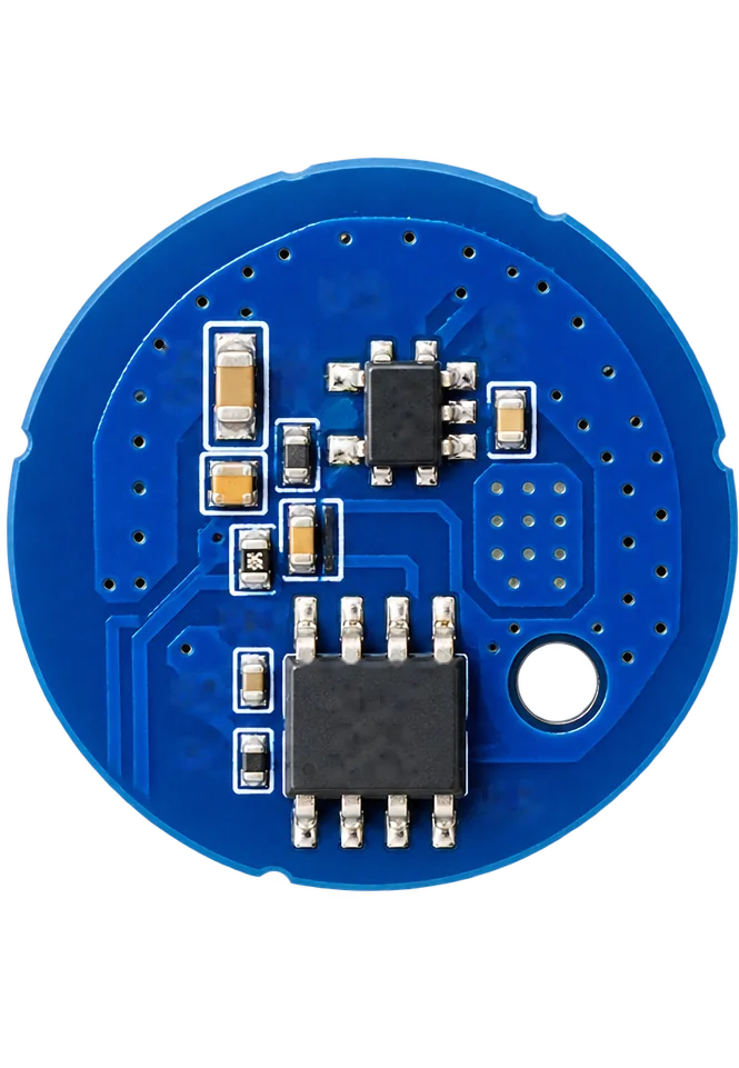The tailcap circuit board, power side.